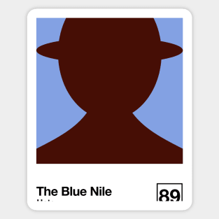 The Blue Nile / Minimal Style Graphic Artwork Design Sticker